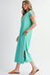 Mineral Wash Pocketed Cotton T-Shirt Dress
