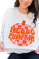 White Halloween Hello Pumpkin Patched Pullover Sweatshirt