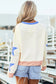 Star Contrast Round Neck Long Sleeve Sweatshirt