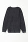 Green Ribbed Round Neck Drop Sleeve Pullover Sweatshirt