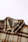 Red Plaid Button Front Pocket Shirt Shacket