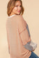 Multicolor Exposed Seam Color Block Pullover Long Sleeve Top