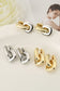 Gold Vintage Geometric Dangle Hoop Earrings