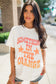 White "Something In The Orange" Graphic Crew Neck T-Shirt