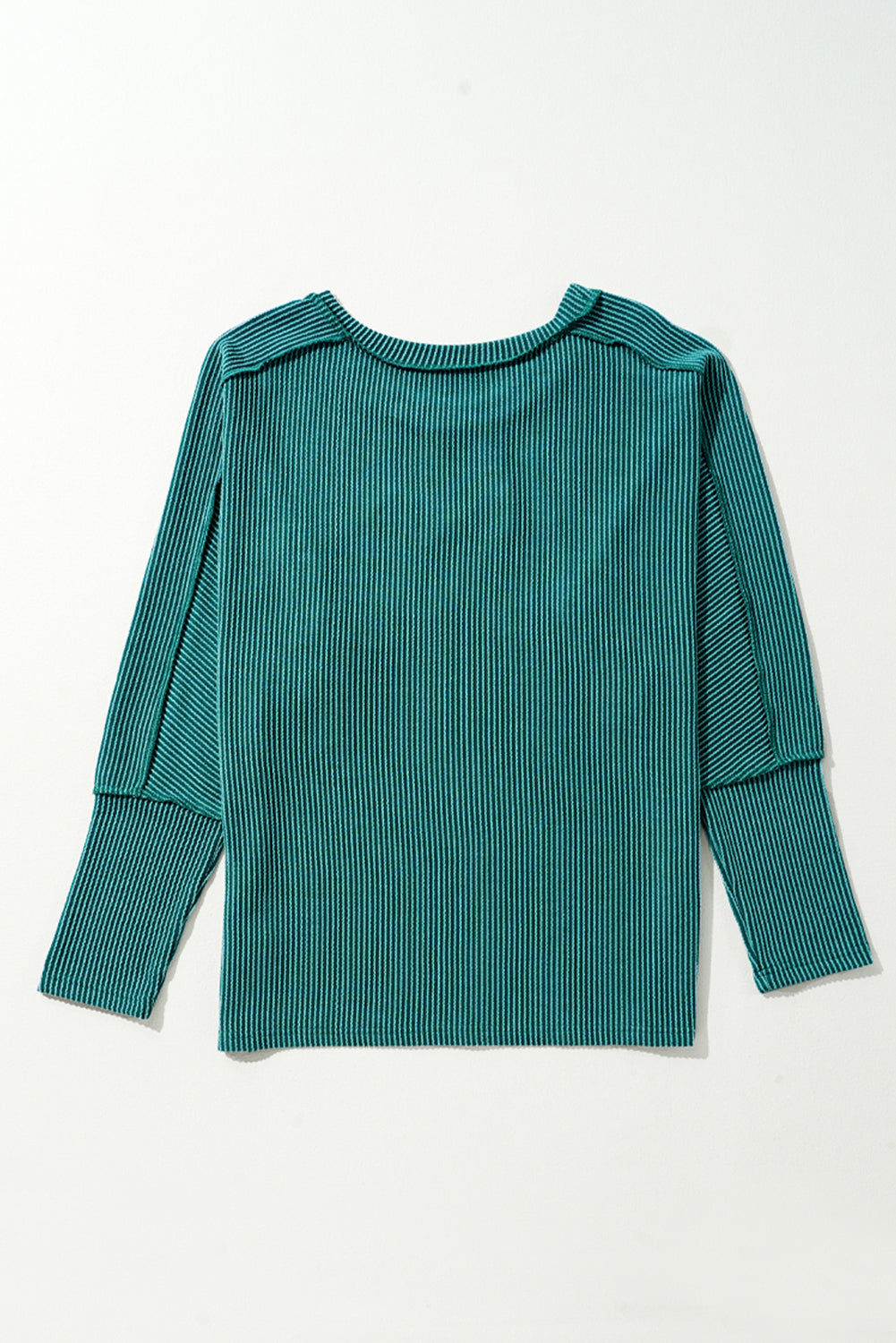 Green Merry Graphic Corded Batwing Sleeve Knit Top