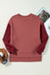 Gray Two Tone Patchwork Drop Shoulder Pullover Sweatshirt