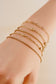 Gold Multi Layered Heart Shape Chain Bracelet