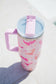 Sachet Pink Star Boot Print Tumbler with Straw 40oz