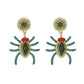 Spider Rhinestone Alloy Earrings