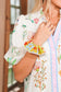 Yellow Crochet Flower Hair Scrunchie
