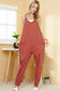 Solid Loose Fit Harem Jumpsuit