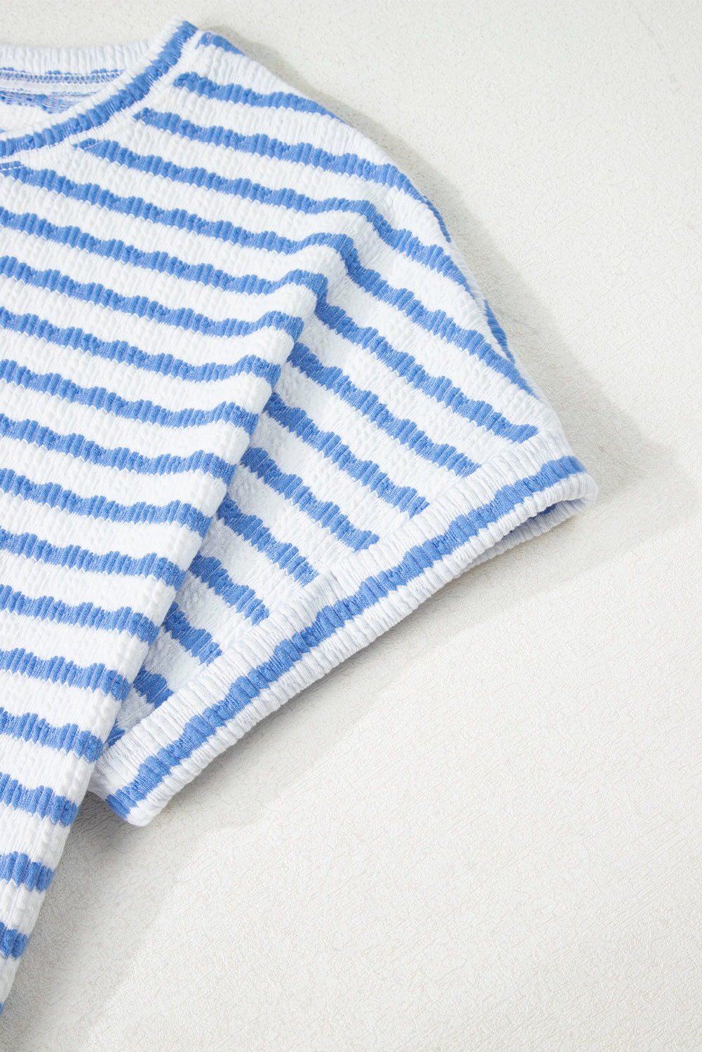 Coastal Stripe Lounge Set – Top & Pocket Shorts