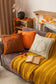 Orange Plush Textured Pumpkin Throw Pillowcase