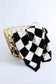 Black & White Checkerboard 127*152cm Flannel Blanket