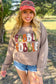 Gobble Letter Graphic Thanksgiving Sweatshirt
