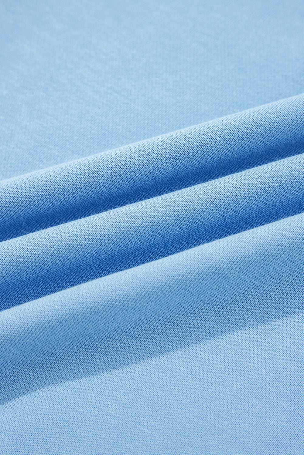 Blue Floral Patchwork Drop Shoulder Pullover and Sweatpants Lounge Set