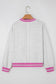 Flower Power Contrast Trim Crewneck Sweatshirt