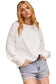 Black Contrast Rainbow Trim Drop Shoulder Pullover Sweatshirt