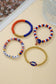 Game Day Helmet Beaded Bracelet Set