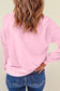 Pink Cute Nutcracker Printed Graphic Drop Shoulder Christmas Sweatshirt