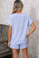Coastal Stripe Lounge Set – Top & Pocket Shorts