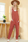 Solid Loose Fit Harem Jumpsuit