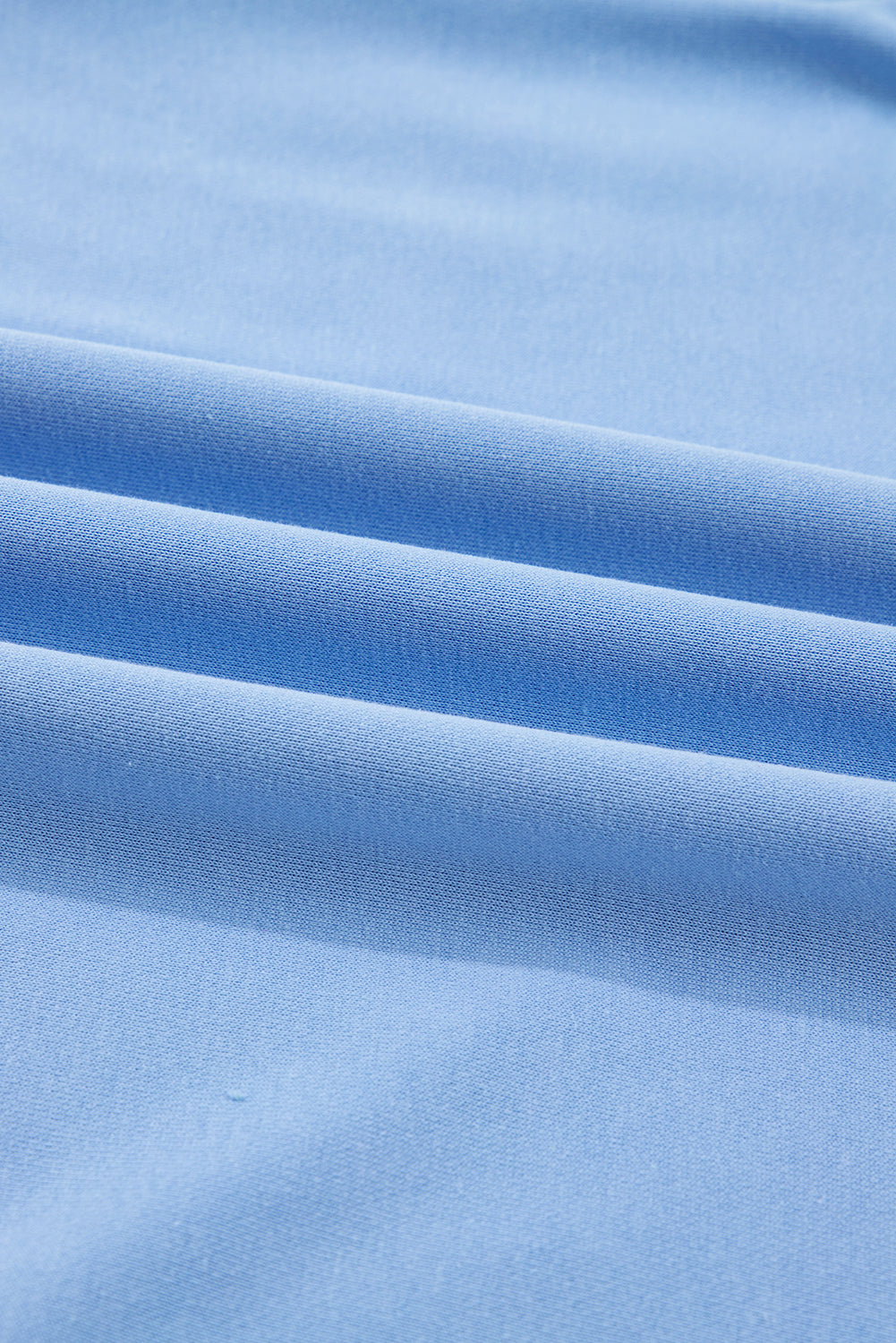 Blue Floral Patchwork Drop Shoulder Pullover and Sweatpants Lounge Set