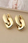 Gold Vintage Geometric Dangle Hoop Earrings