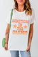 White "Something In The Orange" Graphic Crew Neck T-Shirt