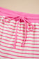 Pink Stripe Collared V-Neck Drop Shoulder Pullover and Skort Two Piece Set
