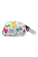 White Colorful Bowknot Printed Buckle Strap Crossbody Bag