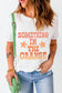 White "Something In The Orange" Graphic Crew Neck T-Shirt