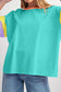 Color Block Round Neck Half Sleeve T-Shirt