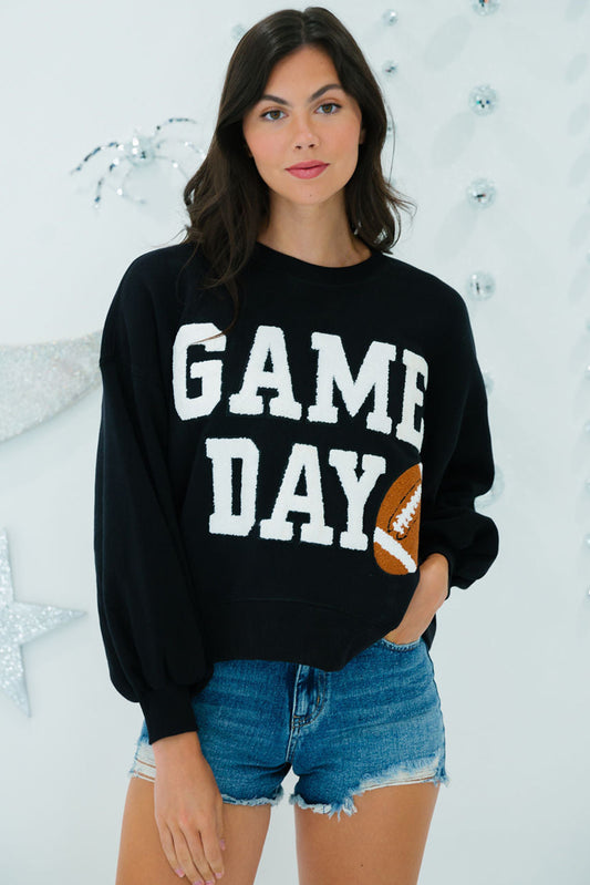 Varsity “Game Day” Graphic Pullover Sweatshirt