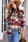 Red Plaid Button Front Pocket Shirt Shacket