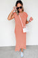 Mineral Wash Pocketed Cotton T-Shirt Dress