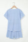 Coastal Stripe Lounge Set – Top & Pocket Shorts