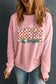 Pink Merry & Bright Printed Holiday Pullover Sweatshirt