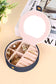 Light Pink Jewelry Organizer Case With Mirror