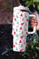 Black Cartoon Christmas Tree Printed Thermos Cup