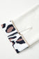Leopard Mixed Texture Patchwork Zip Up Drop Shoulder Hoodie