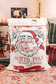 White Santa Claus Drawstring Closure Christmas Gift Bag