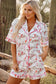 Pink Cowgirl Print Pajama Set – Western Button-Up Sleepwear