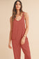 Solid Loose Fit Harem Jumpsuit
