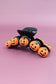 Orange Halloween Pumpkin Hair Claw Clip