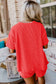 Ribbed Textured Knit Loose Fit Tee and Shorts Set