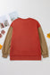 Gray Two Tone Patchwork Drop Shoulder Pullover Sweatshirt