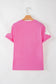 Pink Sequin Halloween Ghost Patched Casual T-Shirt