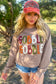 Gobble Letter Graphic Thanksgiving Sweatshirt
