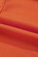 Orange Two-tone Short Sleeve V-Neck Patched Pocket Loose Romper